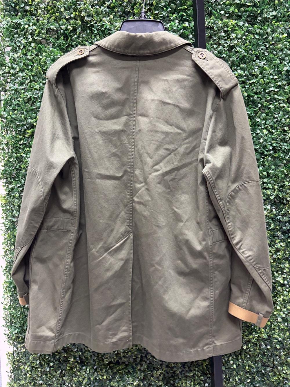 Theory Olive Utility Drawstring Jacket Sz M - Picture 4 of 5